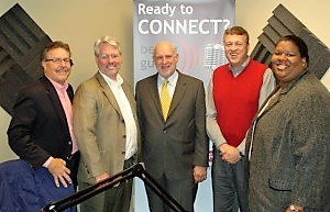 Jackson Houk with three, Dr. Ralph Gaskins with SPECTROPATH and Peter DelBove with Team Trivia