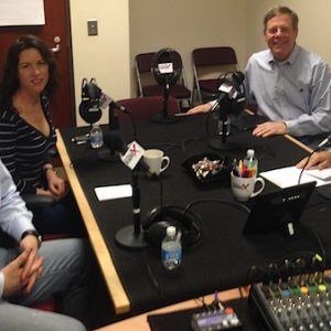 Keith McDermott with Hydration Station USA, Tracie-Ruth Kriete with S4b Social, Andrew Lechter with Studley Inc. and Jim Reese with Atlanta Mission