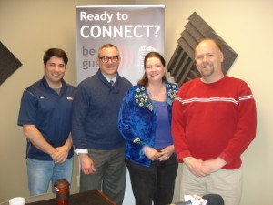 Charles Hall and Dr. David Schwegman with Hyperbaric Physicians of Georgia and Jill Cremens of Eva and Erma’s House