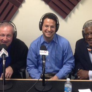 Edward Meyers with PNC Financial Services Group, Jordan Rose with Atlanta Science Festival and Jay McCann with J. Christophers