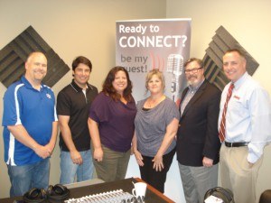 Pam Blatchford and Wendy Ryoul with Solutions Marketing, Criss Maple with Champion Windows and Steve Kendrick with Infiniti of Gwinnett