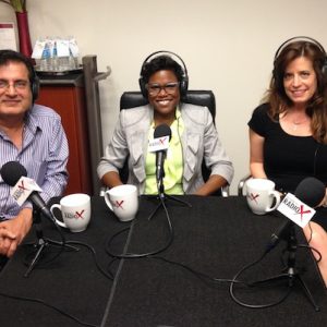 Rebecca Busch with Medical Business Associates, Jemilah Senter with Association Forum of Chicagoland, and Dr. Adarsh K. Arora with TiE Midwest