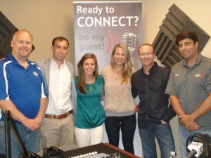 Aric Castleberry with Aric C. Cosmetics, Jordan Sandler and Katie O’Connor with KMS Technology Solutions, and Mary Overstreet with GROW Counseling