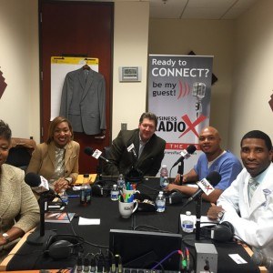 Mary Parker with All n 1 Security Services, Dr. Rashad Sanford with Atlanta Spine Doctors and Garold “Gary” Markle with Energage, Inc.