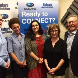 Tom Martin with L-3 Communications, Sabrina Serafin with Frazier & Deeter, Teri Gass with Sterling Risk Advisors, and Sara Totonchi with Southern Center of Human Rights