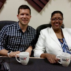 Myra Cisse with Government Contractors Association and Adam Rosenkoetter with Sol Design