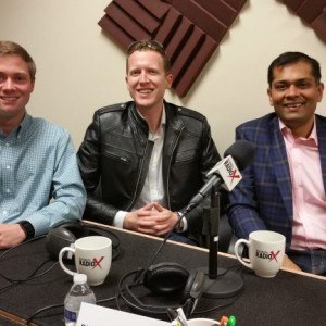 Samrat Sharma with PwC Strategy, Chris Godfrey with Buckhead Business Association and Author Chris Butsch