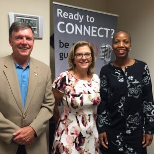 Rebecca Rogers Tijerino of The Intersect Group and Bill Garrett of Cristo Rey Atlanta Jesuit High School