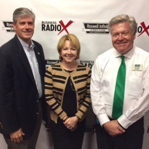 Bob Ellis with the Fulton County Board of Commissioners and Karen Cashion with the Alpharetta Technology Commission