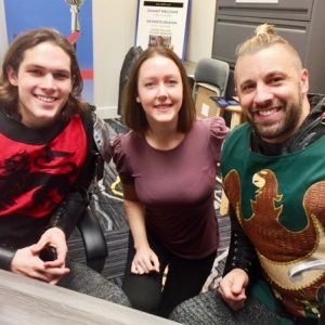 Katie Ortiz, Jason Jones & Dominick Ficco from Medieval Times