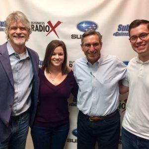 SIMON SAYS, LET’S TALK BUSINESS: Rob Marbury & Shelly Hoffman with Marbury Creative Group and Patrick Stephens with Eckardt Electric