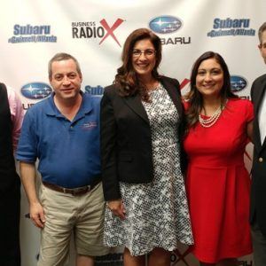 SIMON SAYS, LET’S TALK BUSINESS: Jennifer Bailey with Walden Businesses, Veronica Maldonado-Torres with Georgia Mentor Protégé Connection, David Buchsbaum with Atlanta Closet & Storage Solutions and Travis Giles with McMahan’s Clothing