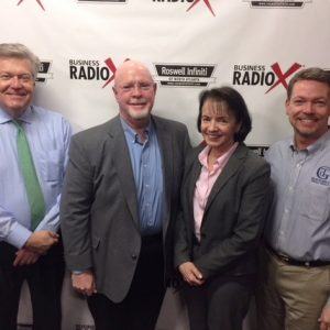 Ray Pope with @tlanta inbound, Deanna Armstrong with Alpharesults, and Peter Carpenter with Thoroughbred Design Group