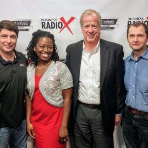 Monique Russell with Clear Communication Solutions, Jeff Lovejoy with ActionCOACH, and Christian Gruita with Pixel Metaphors