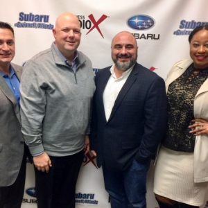 MEMBER SPOTLIGHT: Chris Mixon with Synovus, Chris Sanna & Melissa Martin with Atomic Wash, and Vince DeSilva with the Gwinnett Chamber of Commerce