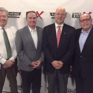 Ralph Pasquariello with Snellings Walters, Mike Sims with Vinings Bank, and Tony De Feria with tdeferiamedia inc.