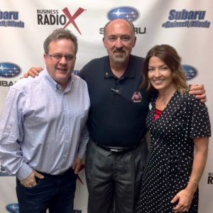 Randy Davidson with Georgia Entertainment News and Wanda Weegar with BrandBank