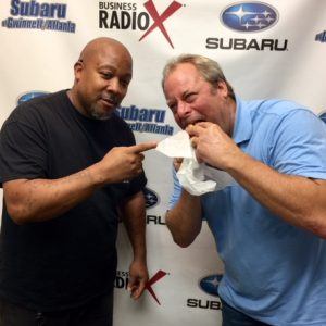 T.L. Lewis with Baby Al’s Chicago Dog