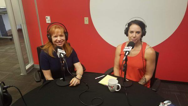 Stacie-Mallen-withCampusLogic-and-Kathleen-Gramzay-with-Kinessage-on-Phoenix-Business-RadioX1