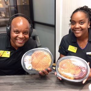 Vecus Miller & Theresa Hayes with Waffle House and Lowell Smoker with Dynamic Media Consultants