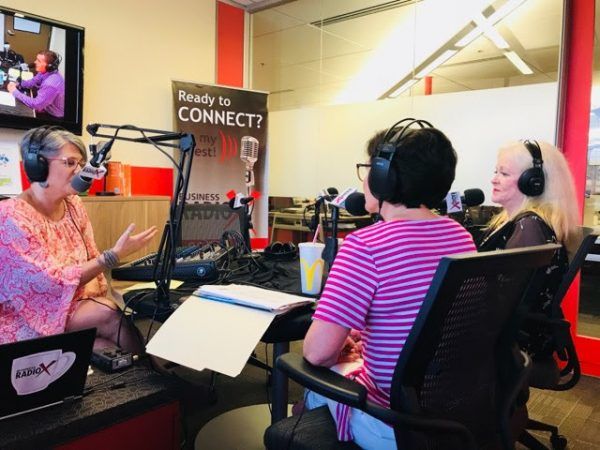 Sharon-Lechter-and-Kathleen-Duffy-with-2020-Women-on-Boards-Initiative-with-Karen-Nowicki-on-business-RadioX2