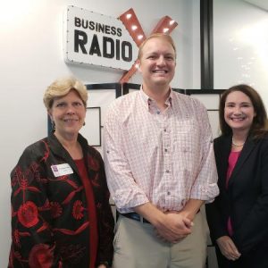 Fontaine Huey with Center for the Visually Impaired, Matt Peevy with Mitigation Management, and Patricia Ammari with The Ammari Firm, LLC