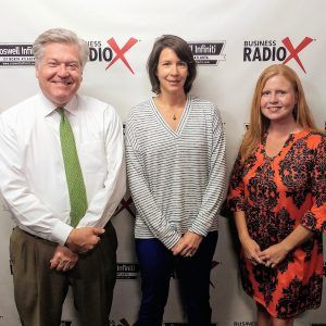 Jennifer Sherer with the Georgia State University Entrepreneurship and Innovation Institute and Christy Tyldesley with CoZzzy Comfy