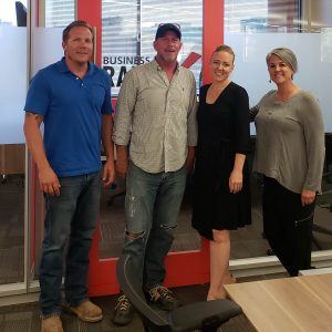 Mod Haus Builders Partners Daniel Barnes and Craig Smith with Jeanine Dougherty of j nine designs