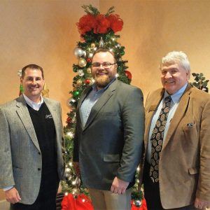 Mark Boggs with Milton Martin Honda,  Dr. Carroll Turner with Brenau University, Beau Henderson with North Georgia Business RadioX