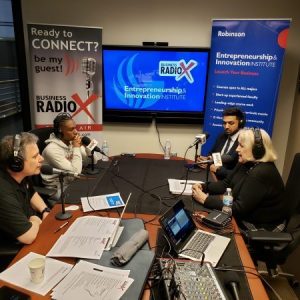 Janet Orr with GSU Perimeter College, Maher Ahmed with Clarkston Entrepreneurs and Micah Ford with NVRBEENSTANDARD