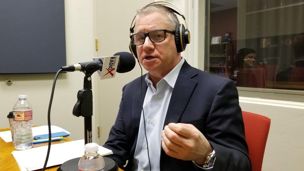 Jeffrey Wolf with Quarles & Brady in the studio at Valley Business RadioX in Phoenix, AZ