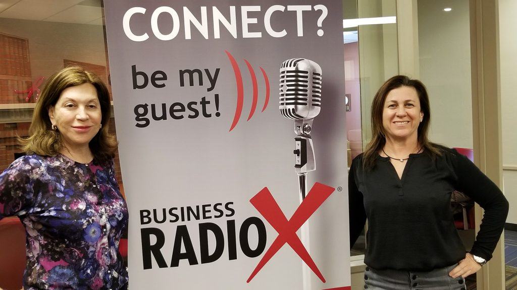 Julee Landau Shahon and Rachel Hoffer with Violins of Hope visit Valley Business RadioX in Phoenix, AZ