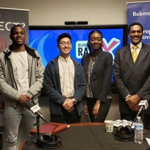 Dr. Leonard Jackson and Benie Amani with GSU and James Chidi Okolo and Tim Sok with nSpire