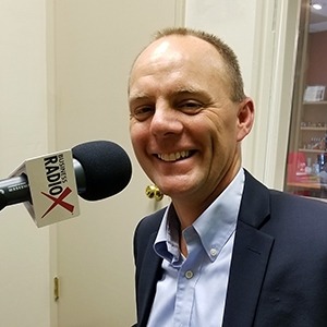 Doug Reynolds with Washington Federal in the studio at Valley Business RadioX in Phoenix, Arizona