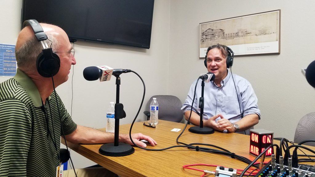 Eric Miller with PADT and Jan Janick with Benchmark speaking on Tech of the Town on Valley Business RadioX in Phoenix, Arizona