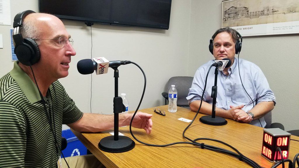 Eric Miller with PADT and Jan Janick with Benchmark speaking on Tech of the Town on Valley Business RadioX in Phoenix, Arizona