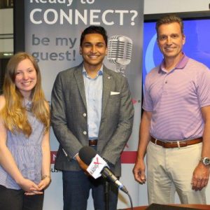 Matt Bramblett with GSU Entrepreneurship and Innovation Institute and Lexie Newhouse and Qazi Haq with papAR