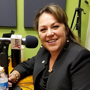 Paris Davis with Washington Federal in the studio at Valley Business RadioX in Phoenix, Arizona