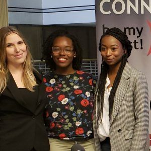 Grace Hayden with Atlanta Planning Group, Crystal Chisholm with Tech Talent South and Nicole Toole with EcoDrop Technologies