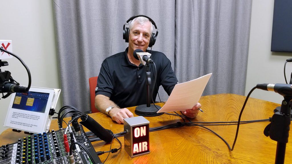 Scott Hanson with The Arizona 100 speaking on Valley Business RadioX in Phoenix, Arizona