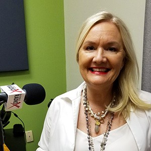 Carole Baker with Cherry Pie Social and Bathrobe Nation in the studio at Valley Business RadioX in Phoenix, Arizona