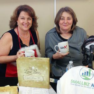 Christine Martinello with Original Love Box and Stephanie Sokenis with SmallBiz Ally