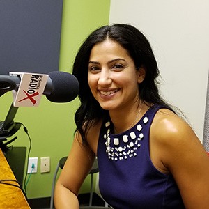 Dala Al-Fuwaires with FJI in the studio at Valley Business RadioX in Phoenix, Arizona