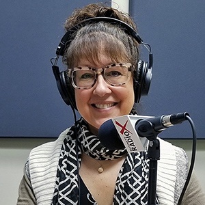 Gia Venturi with Gia Venturi Interiors in the studio at Valley Business RadioX in Phoenix, Arizona