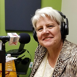 Katharine Halpin with The Halpin Companies in the studio at Valley Business RadioX in Phoenix, Arizona