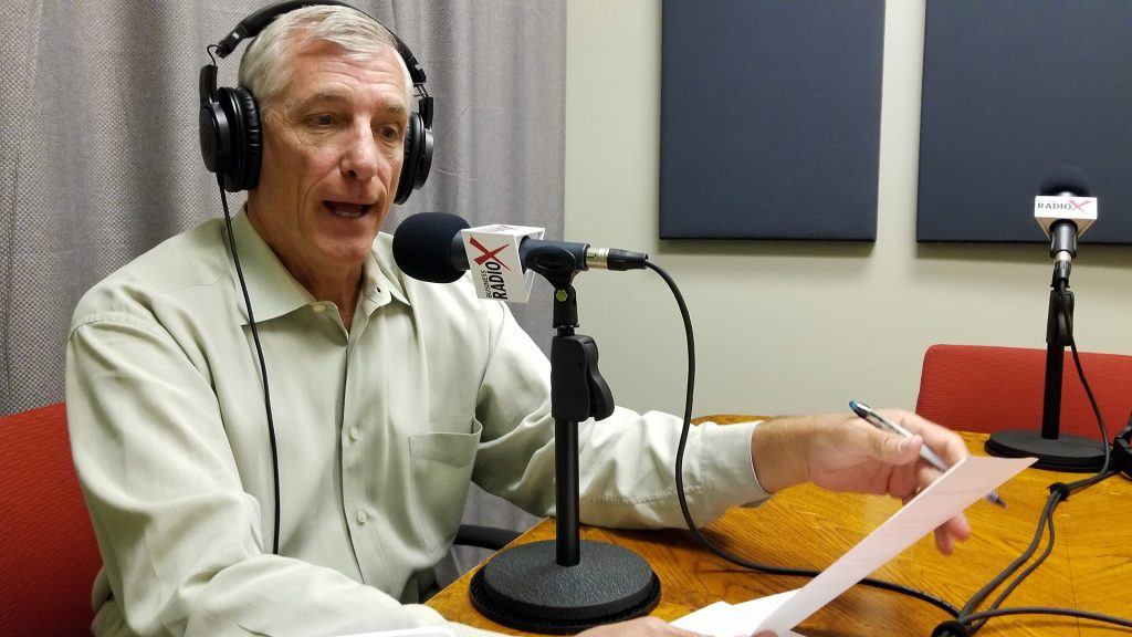 Scott Hanson with The Arizona 100 on the radio at Valley Business RadioX in Phoenix, Arizona