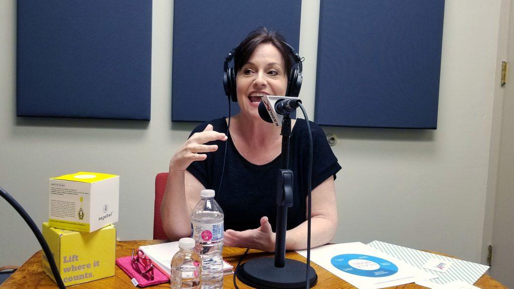 Wendy Breakstone on the radio at Valley Business RadioX in Phoenix, Arizona