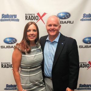 Mike Fulton with Oconee State Bank and Craig Jenkins with the Atlanta Knights