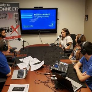 Noelle London with Invest Atlanta and Diane Bloodworth and Shailesh Kumar Jha with Competitive Sports Analysis