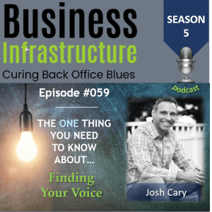 Episode 59: The One Thing You Need to Know About Finding Your Voice – Josh Cary